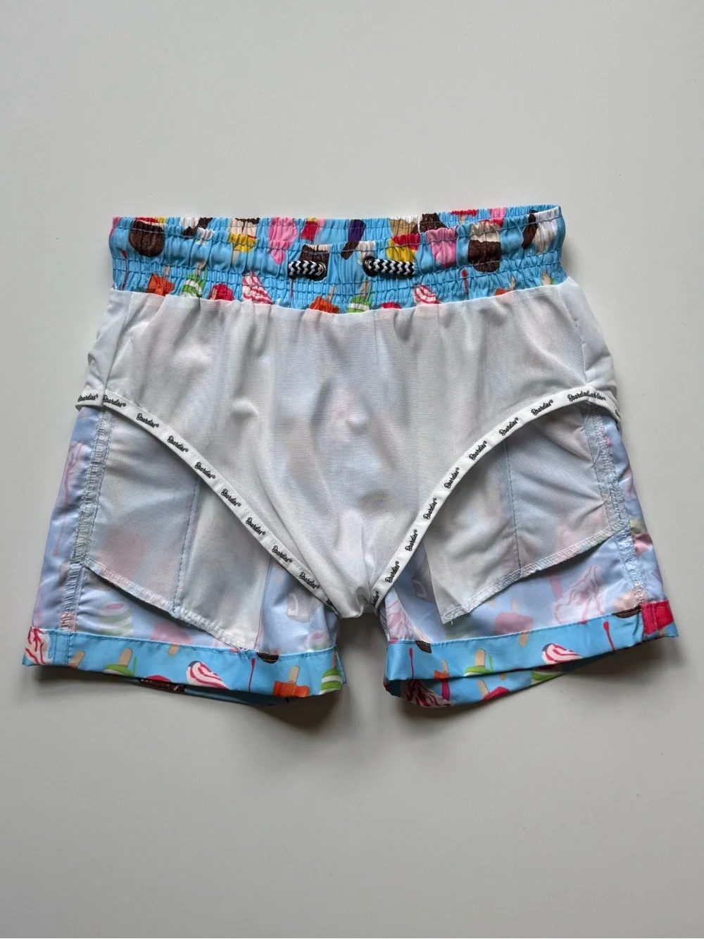 Boardies Boys Ice Cream Print Swim Trunks - Size 5-6